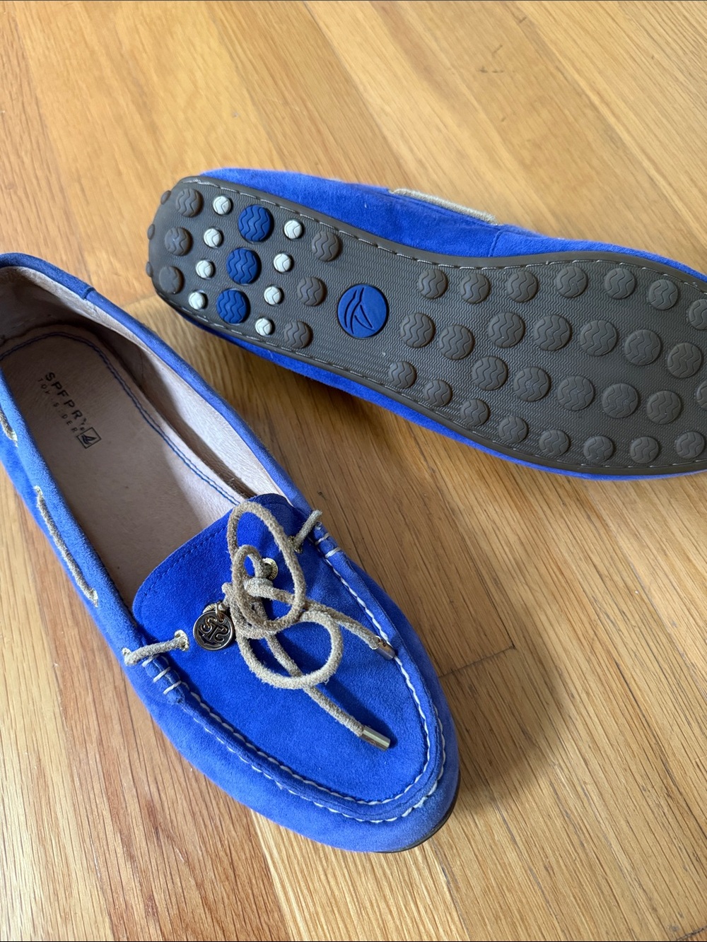 Sperry Women’s Blue Suede Boat Shoes 🚤 | Size 8.5 - Picture 4 of 5
